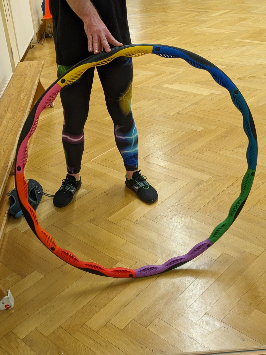 Customer photo review of Powerhoop Deluxe Weighted Hula Hoop 1.9kg