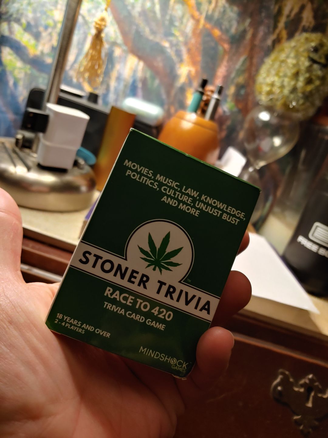 Customer photo review of Stoner Trivia Race to 420 Card Game