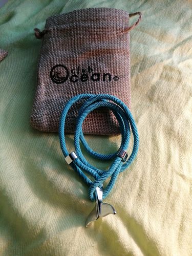 Customer photo review of "Whale" tracking bracelet