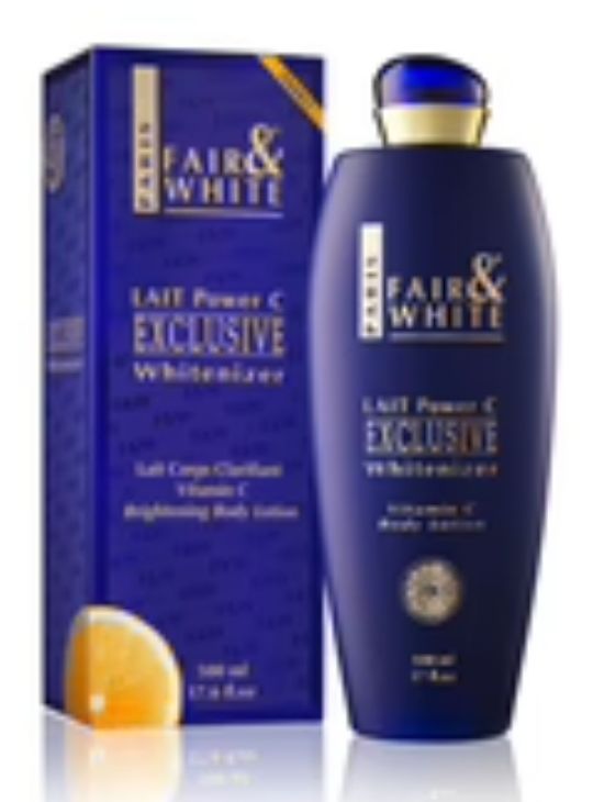 Customer photo review of Fair and White Exclusive Body Lotion with Pure Vitamin "C" 500ml 16.9 fl oz