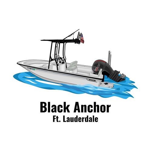 Customer photo review of Custom Digital Boat Artwork