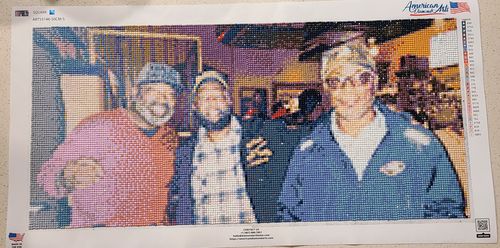 Customer photo review of Custom Diamond Painting Kits for Adults DIY 5D - Photo Diamond Art Shipped from USA