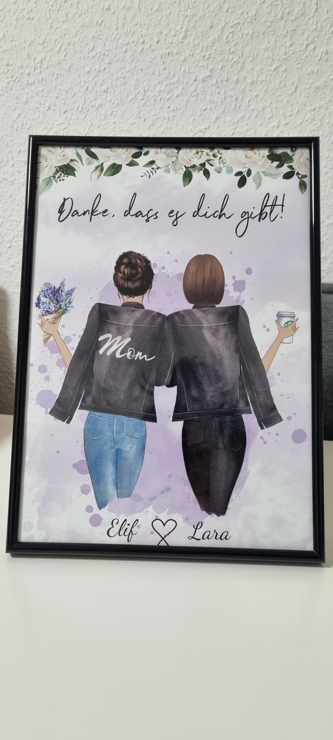 Customer photo review of Mutter & Tochter - Personalisiertes Poster