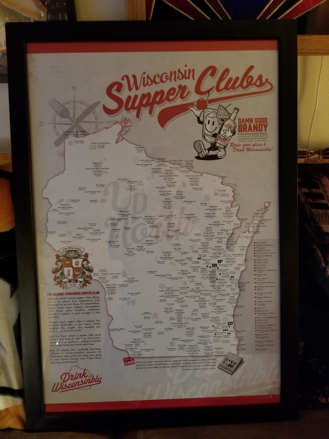 Customer photo review of Wisconsin Supper Clubs Poster