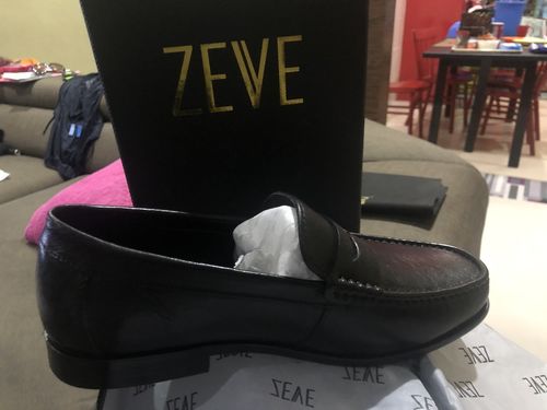 Customer photo review of Penny Moccasin Loafer - Solid Black