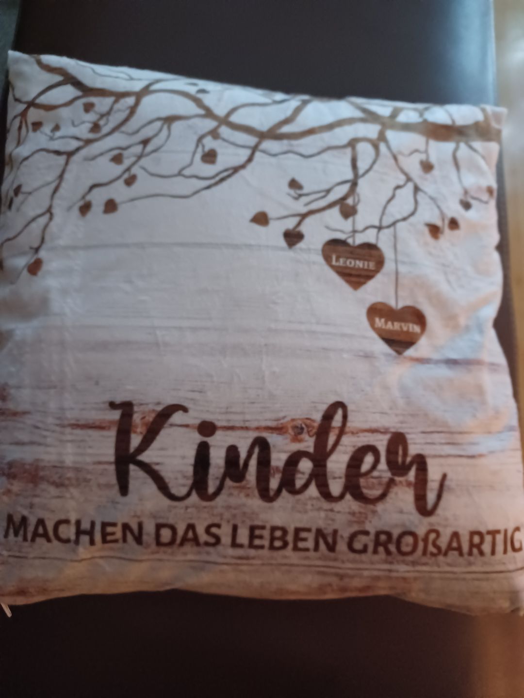 Customer photo review of Meine Enkelkinder - Großeltern-Kissen