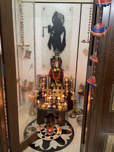 Customer photo review of 5 Step Wooden Lamp  Stand (Pair) / Pooja Stand