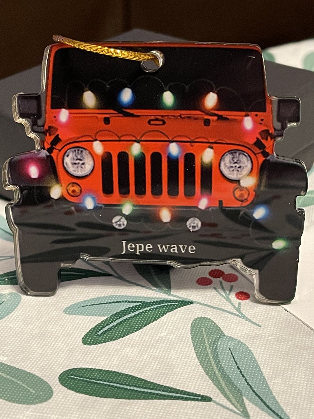 Customer photo review of Personalized Car Acrylic Christmas Ornament