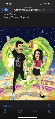 Customer photo review of 'Rick and Morty' Custom Portrait