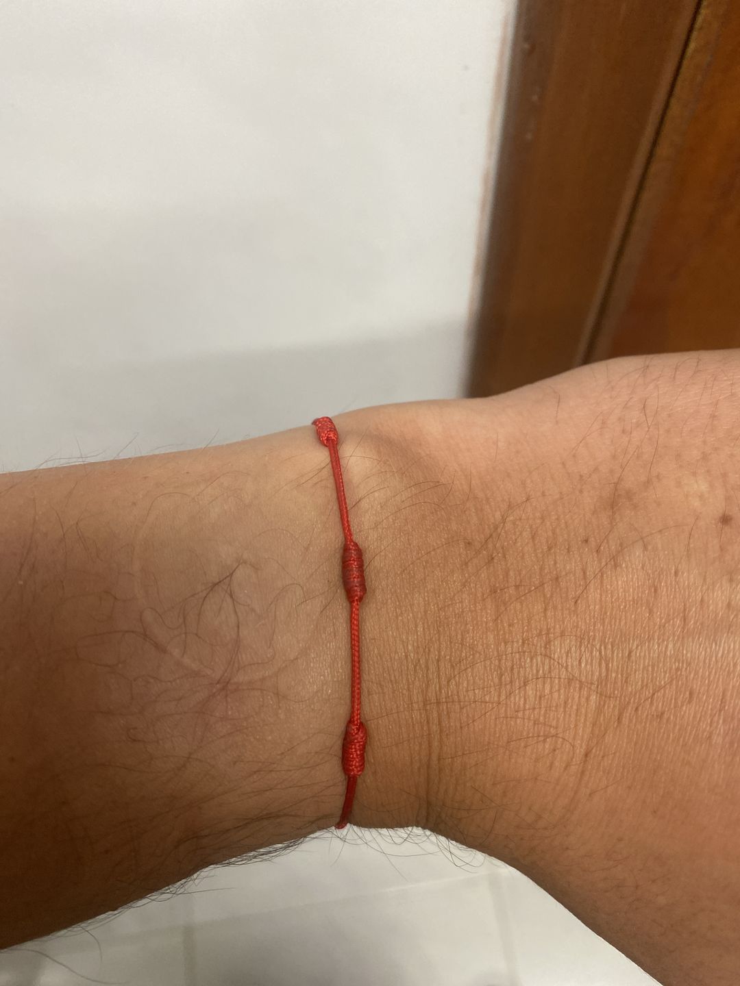 Customer photo review of Hilos de protección rojos 7 nudos