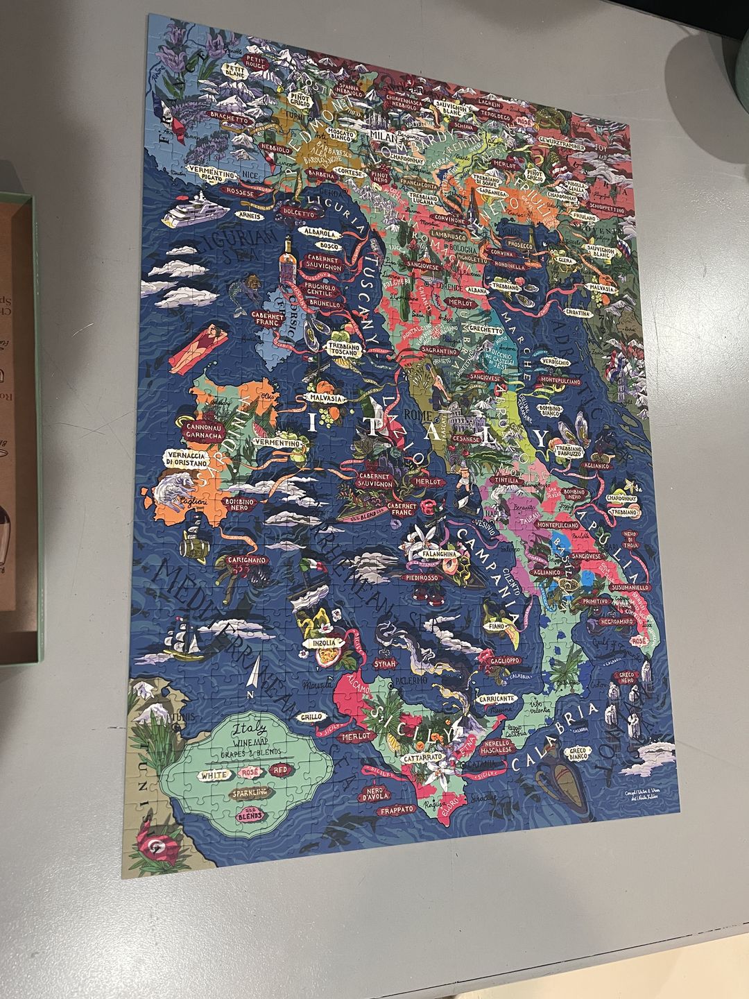 Customer photo review of Wine Puzzle - Italy