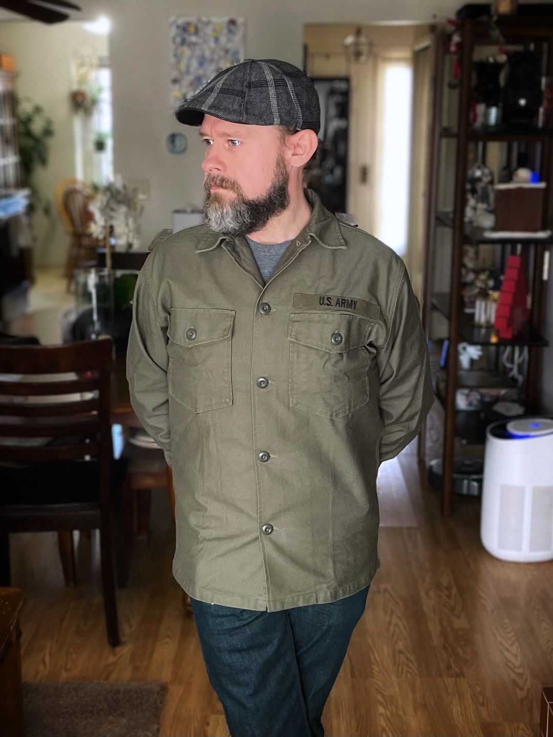 Customer photo review of Vietnam War US Army OG-107 Fatigue Utility Shirt - Plain