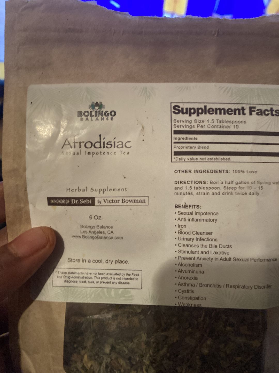 Customer photo review of AFRODISIAC