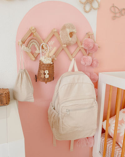 Customer photo review of Corduroy Backpack - Cream