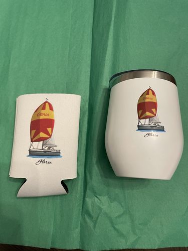 Customer photo review of Captain & Crew Drifit Custom Boat Shirts - Long Sleeve