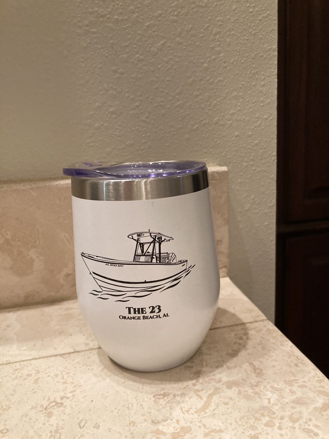 Customer photo review of Custom Wine Tumblers