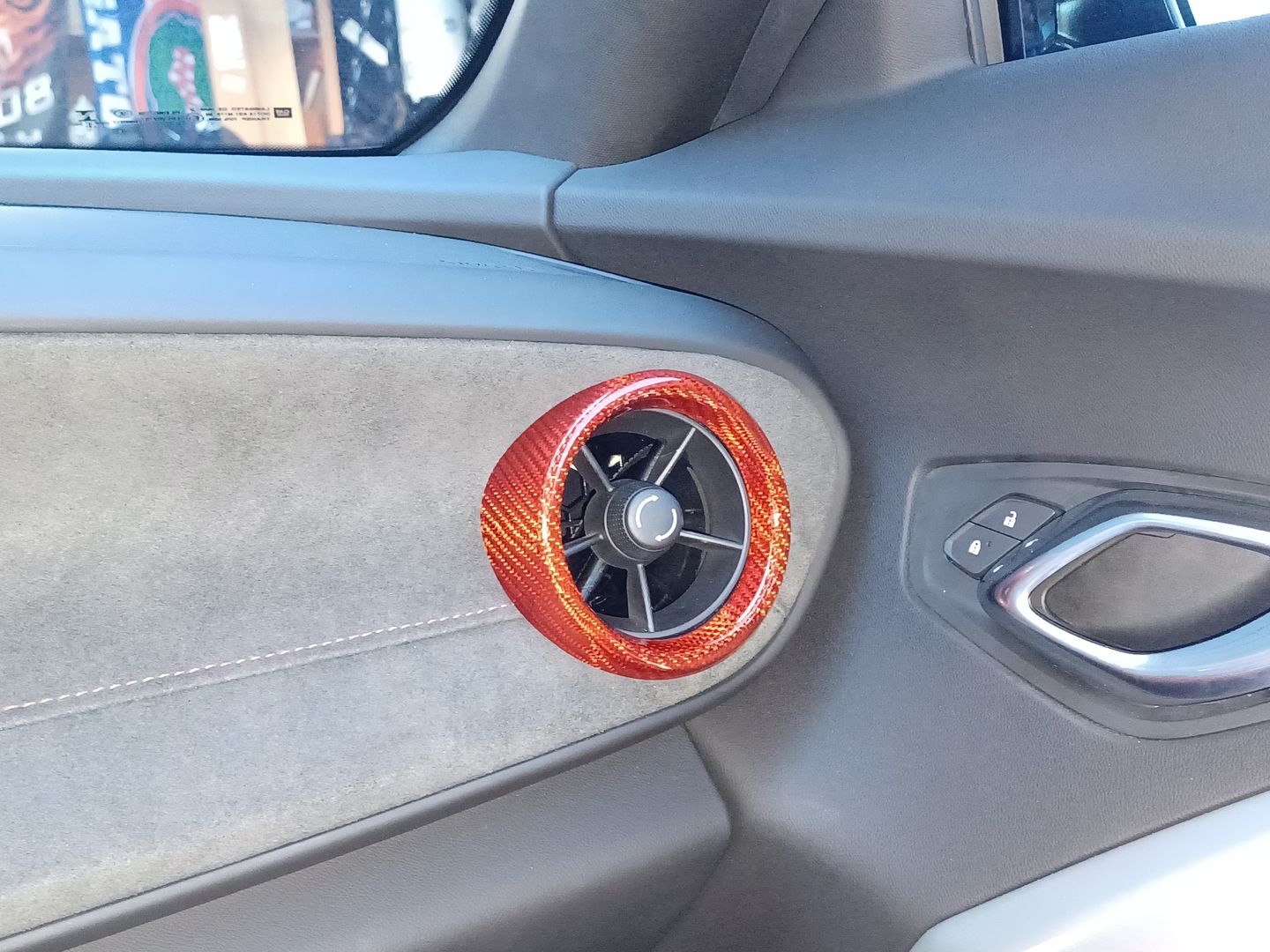 Customer photo review of Start/Stop Button Surround Trim Cover for 2016-2023 6th Gen Chevy Camaro