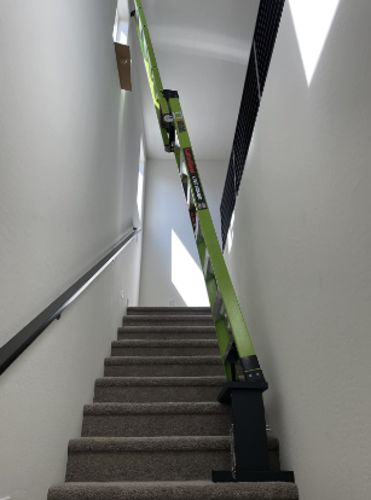 Customer photo review of EZ™️ Ladder Leveler
