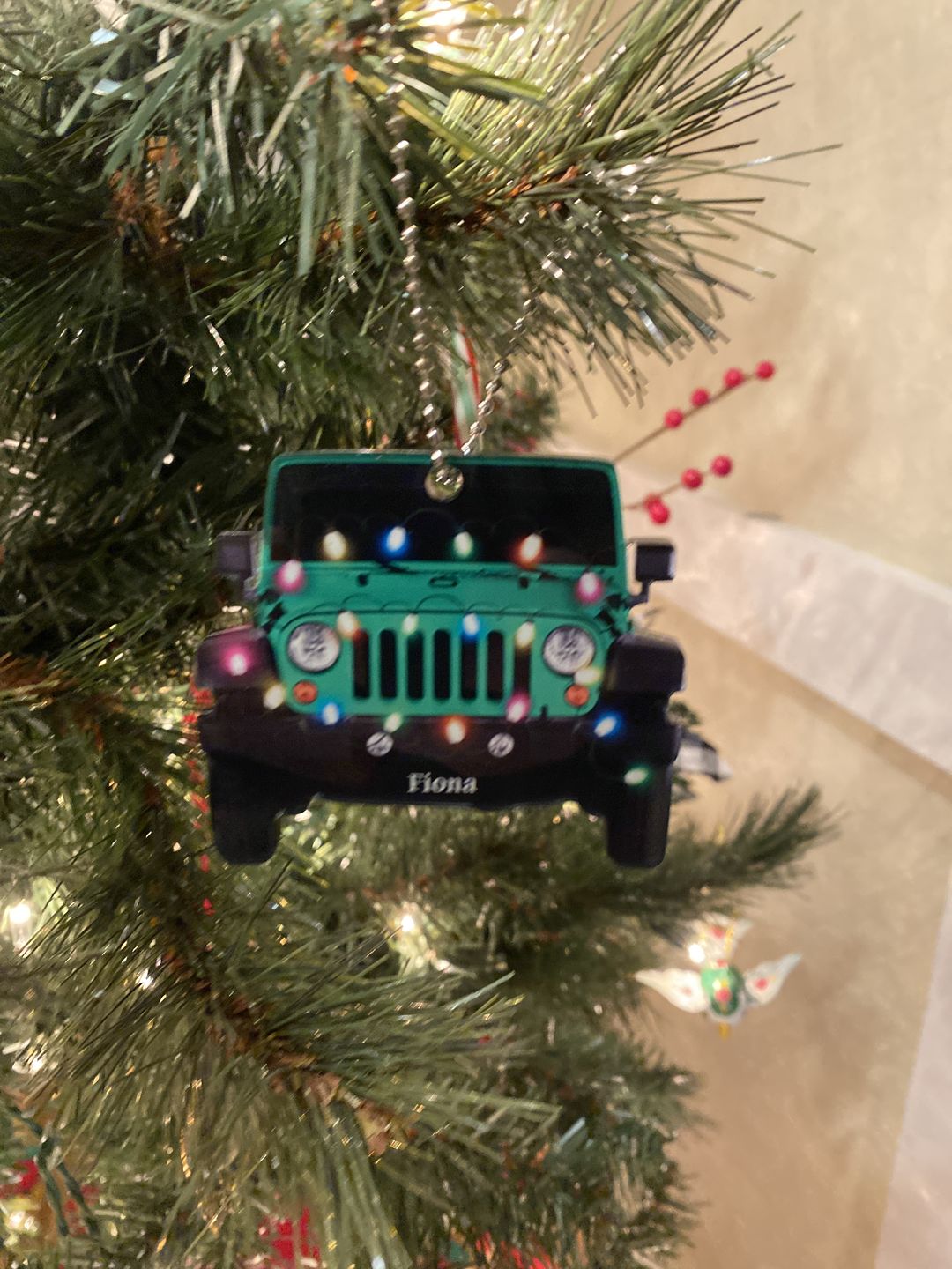 Customer photo review of Personalized Car Acrylic Christmas Ornament