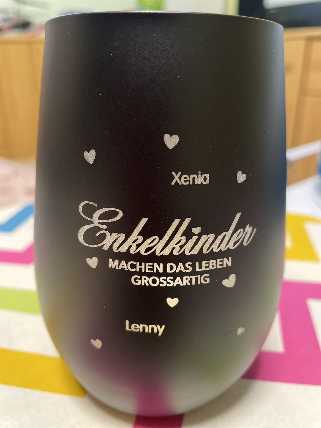 Customer photo review of Meine Enkelkinder - Großeltern-Windlicht