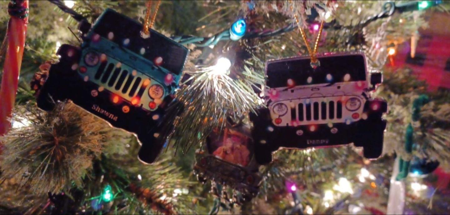 Customer photo review of Personalized Car Acrylic Christmas Ornament