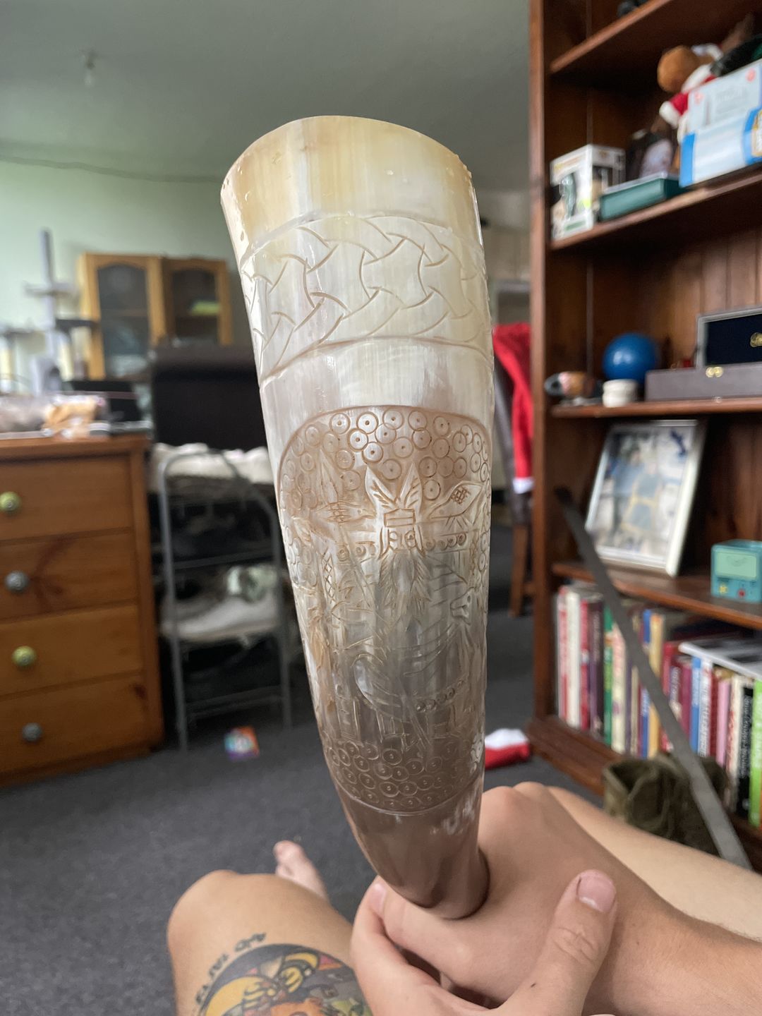 Customer photo review of King Odin Drinking Horn