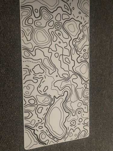Customer photo review of White Topographic Mousepad