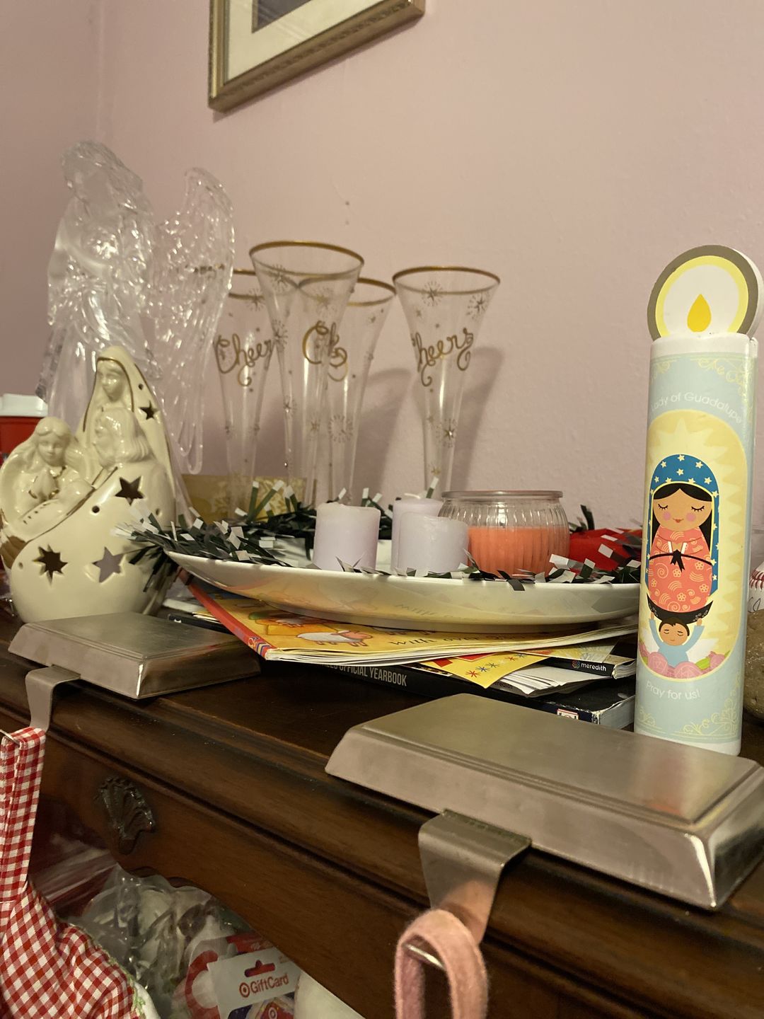 Customer photo review of Guardian Angel Wooden Prayer Candle