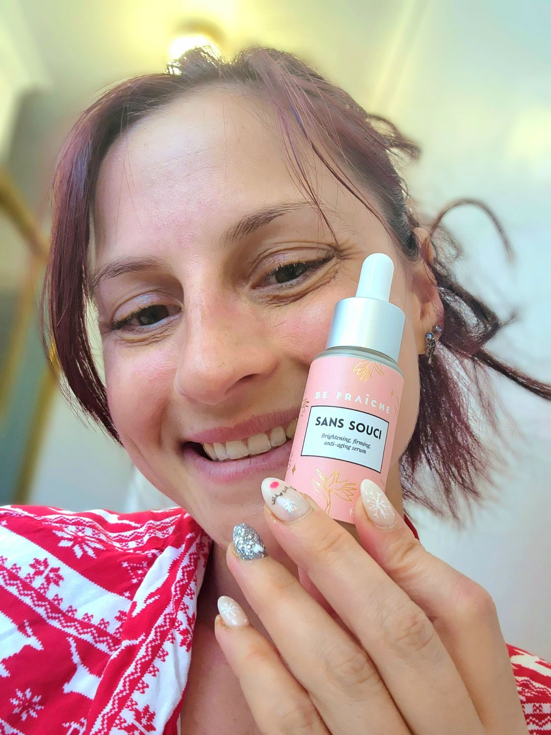 Customer photo review of NEW! Sans-Souci Serum | Brightening, firming, anti-aging serum