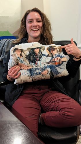 Customer photo review of Create A Custom Anything Pillow