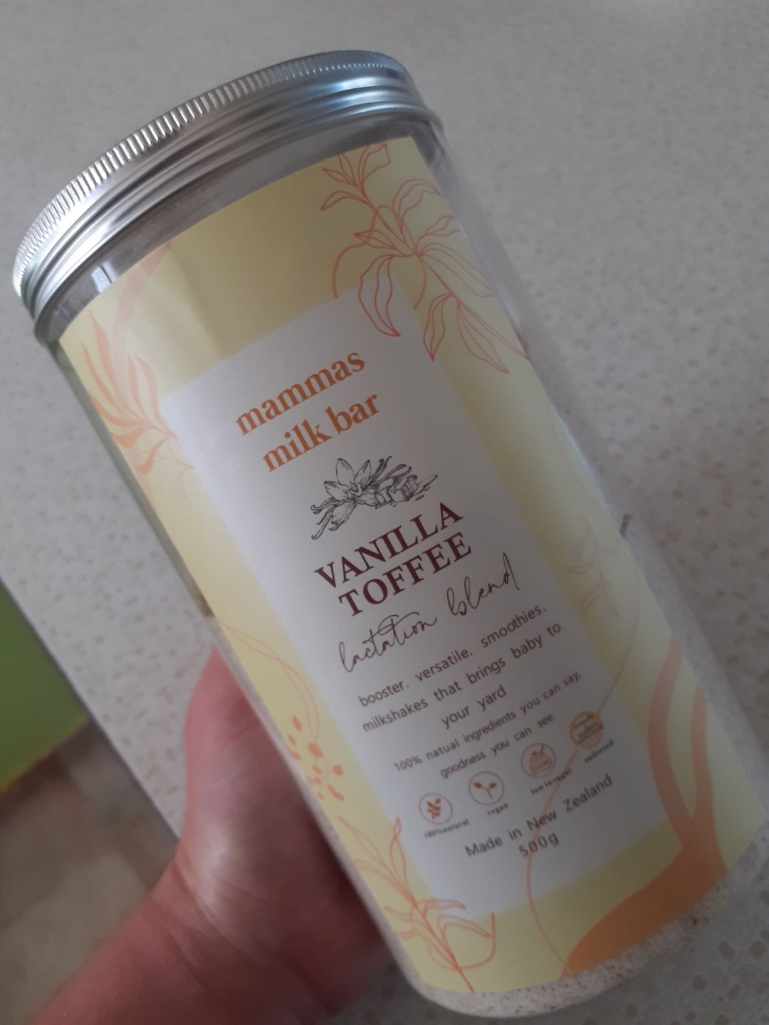 Customer photo review of Vanilla Toffee Lactation Blend