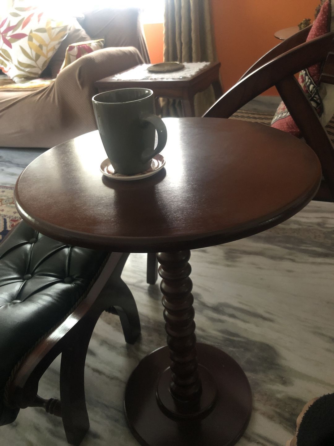 Customer photo review of Wooden Side Table for Living Room Coffee End Table