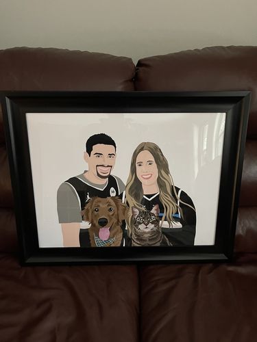 Customer photo review of Custom Fur-mily Portrait