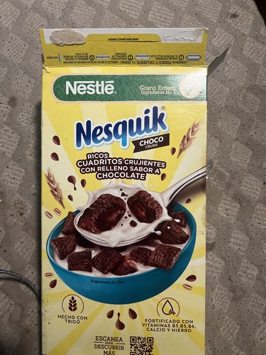 Customer photo review of Nesquik Double Chocolate Cereal