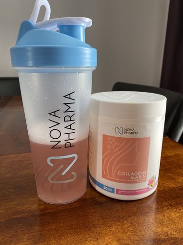 Customer photo review of Nova Pharma - Collagène Marin + Acide Hyaluronique 390g