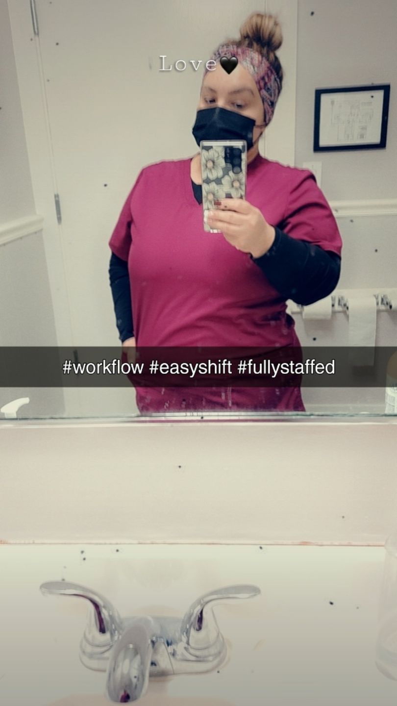 Customer photo review of Maroon Stripe Headwrap
