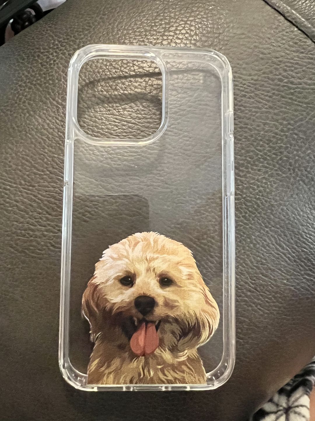Customer photo review of Custom Pet Portrait Phone Cases