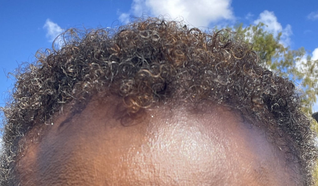 Customer photo review of Curly Hair Wash and Go System with Organic Jojoba Oil for Moisturizing Hair with Lavender Fragrance (Step 1 - 4)