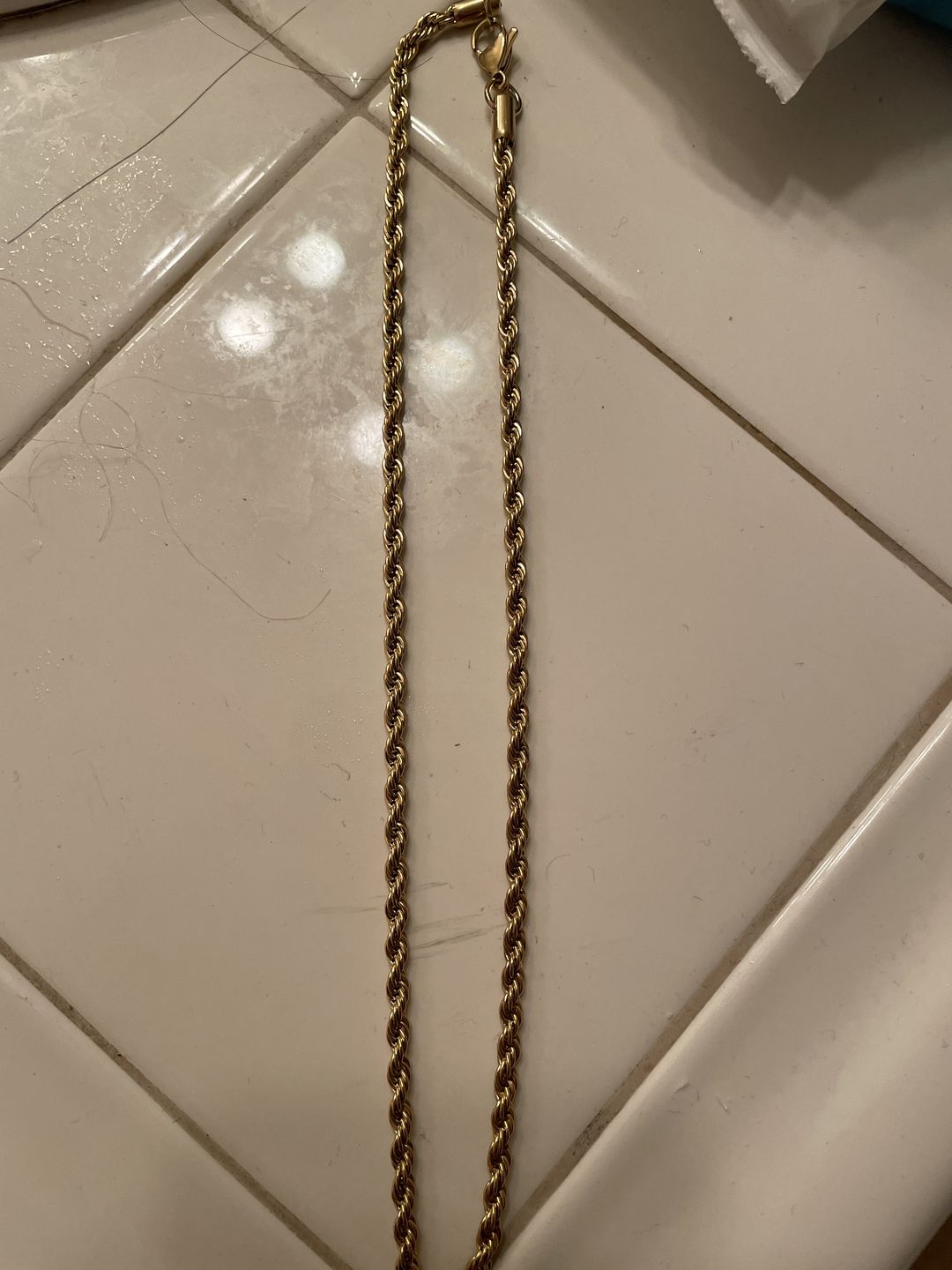 Customer photo review of 4mm Rope Chain - Gold
