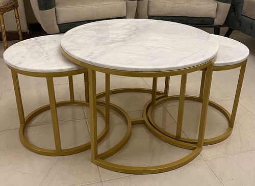 Customer photo review of طقم ترابيزات قهوة  - ثلاث قطع - BHY220