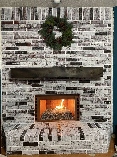 Customer photo review of Distressed Mantels