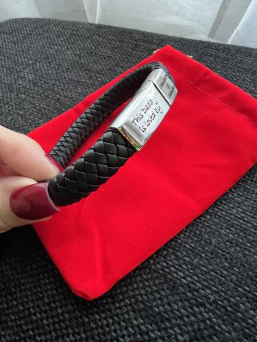 Customer photo review of Personalised Loved By Bracelet