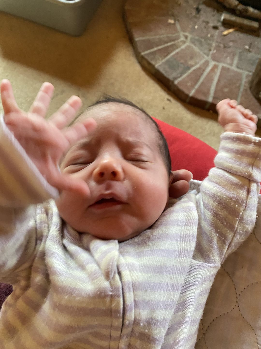 Customer photo review of Footie Pajamas, Merino Wool, Blush
