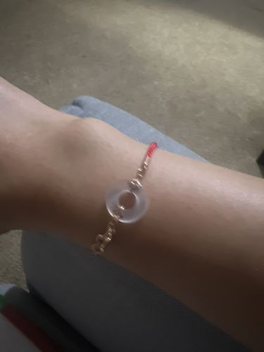 Customer photo review of White Jade Bracelet-Fu Blessing