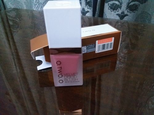 Customer photo review of O.TWO.O LIQUID BLUSH