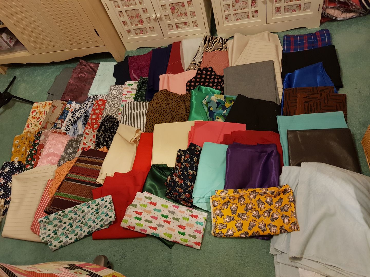 Customer photo review of Mystery Fabric Remnant Box