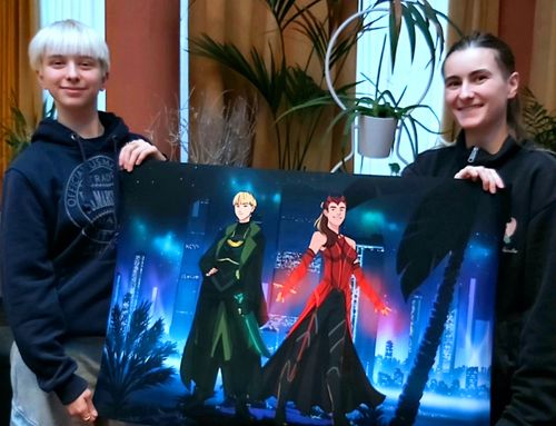 Customer photo review of Caricature dessinée à la main: Portrait cartoon personnalisé