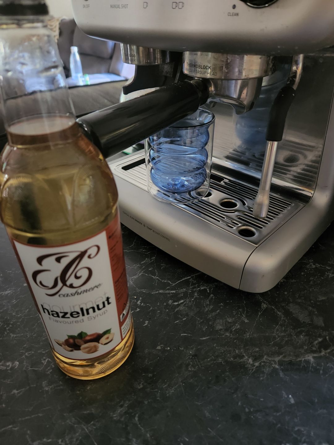 Customer photo review of Hazelnut Coffee Syrup