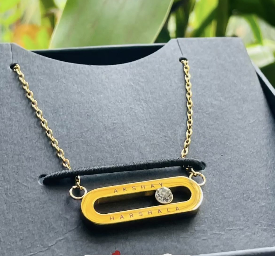 Customer photo review of Personalised Eternal Pendant