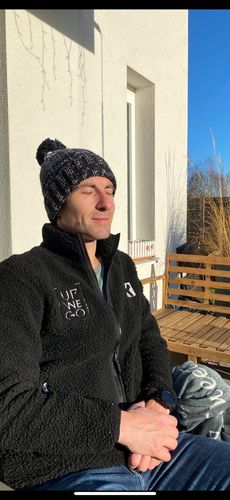 Customer photo review of PREORDER - Sherpa - Unisex Retro Fleece Jacket - Weste - 100% Recycled - ond